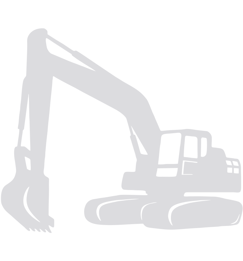 illustration of an excavator from the Bongard's Excavation logo