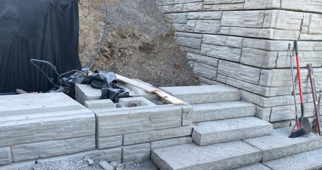 Retaining Wall & Steps