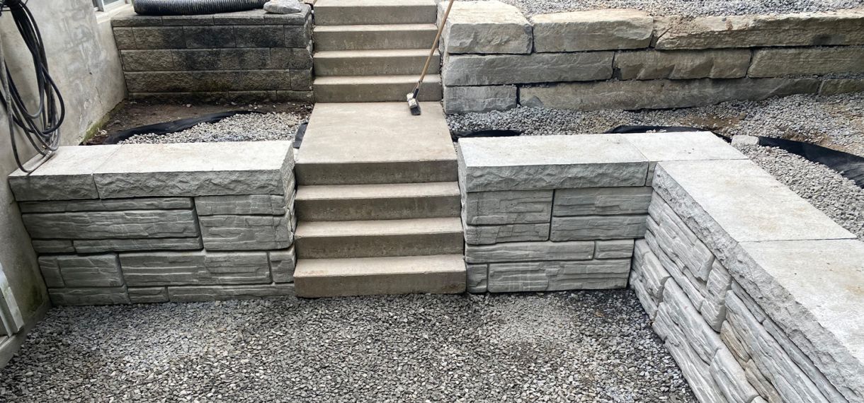 Retaining Wall & Steps