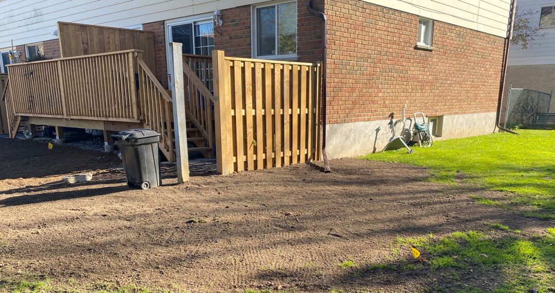 Grading & Fence Installation