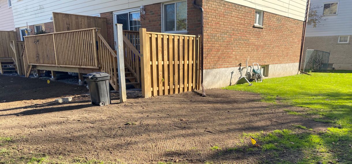 Grading & Fence Installation