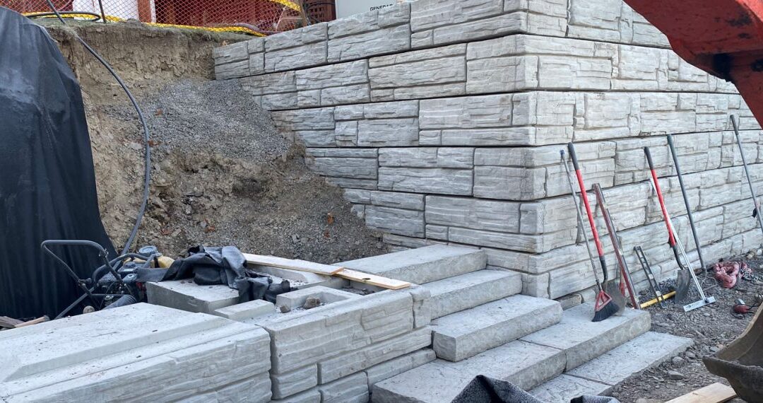 Retaining Wall & Steps